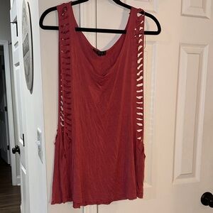 POL Women's Cutout Coral Tank Top